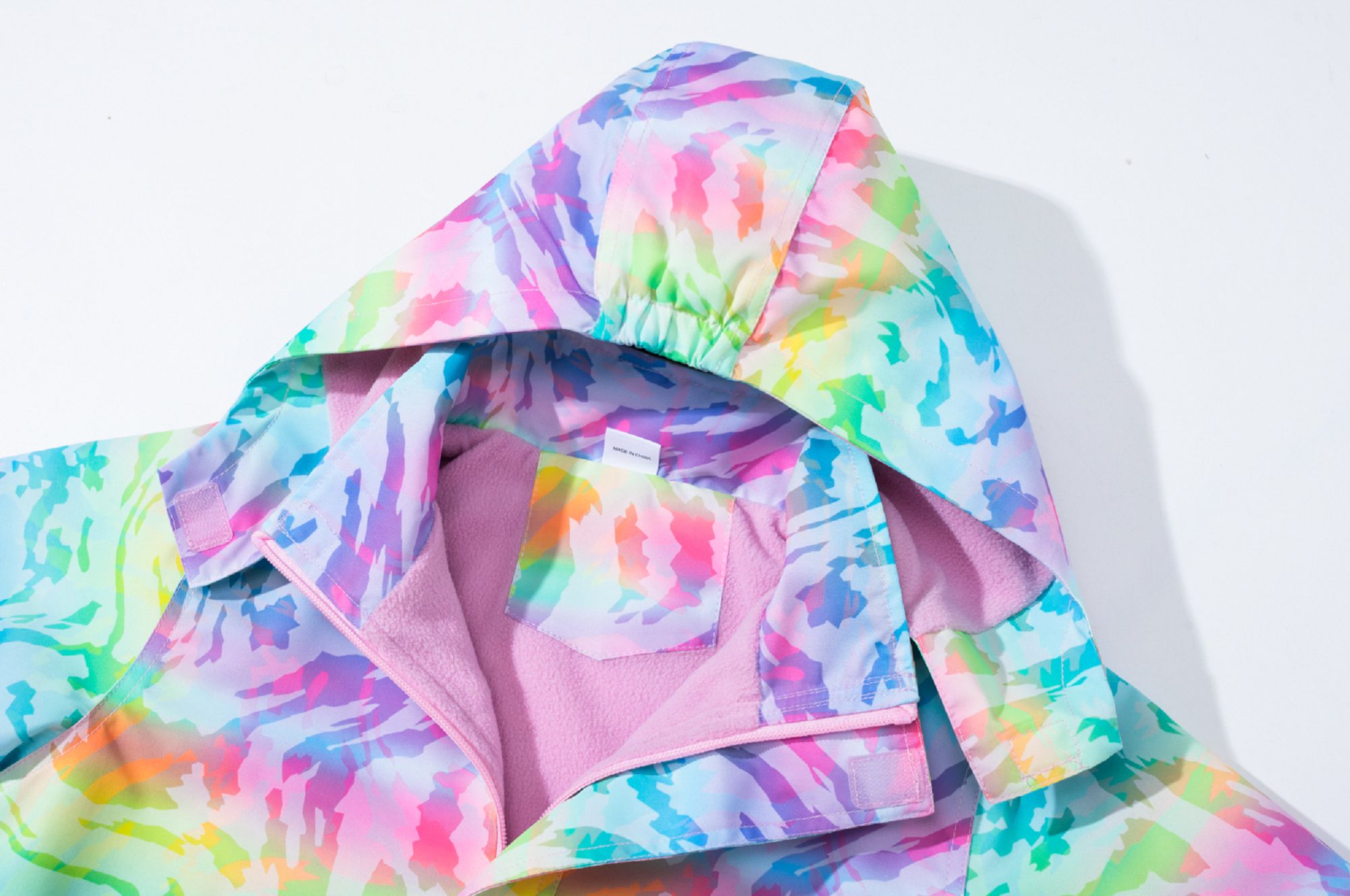 童裝加厚抓毛底防潑水幻彩外套 - Image 4