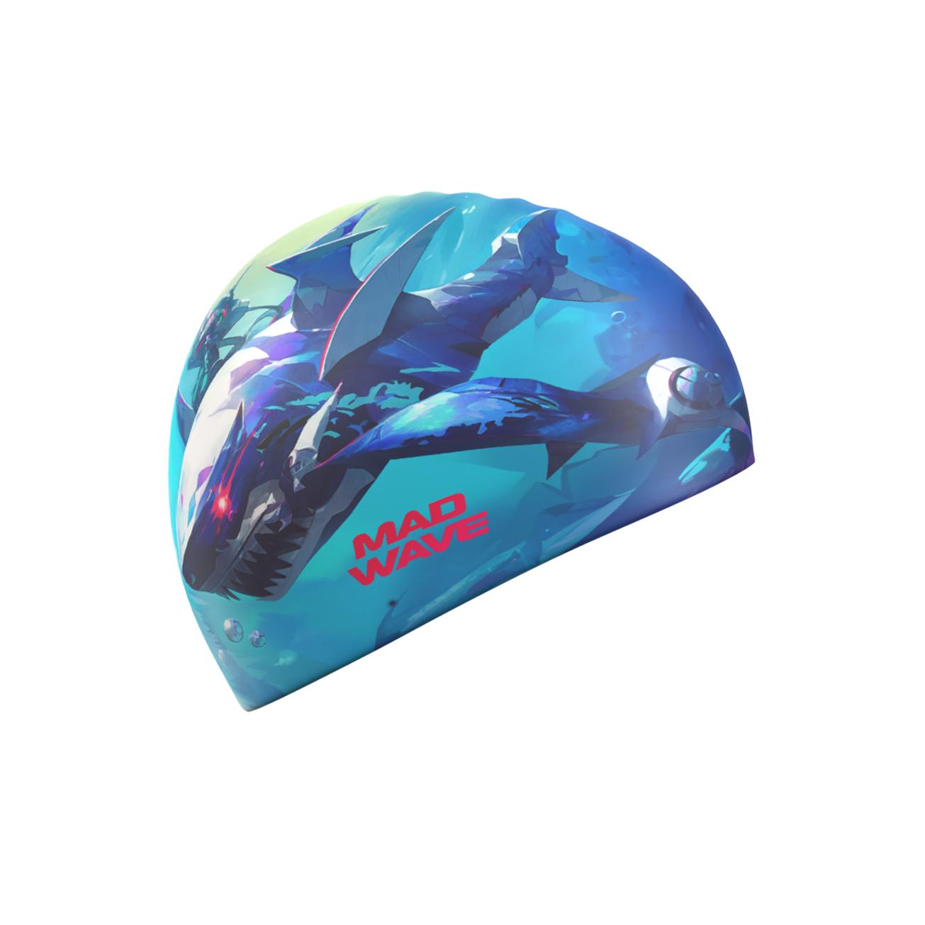 MadWave 成人矽膠泳帽 - Shark - Image 3