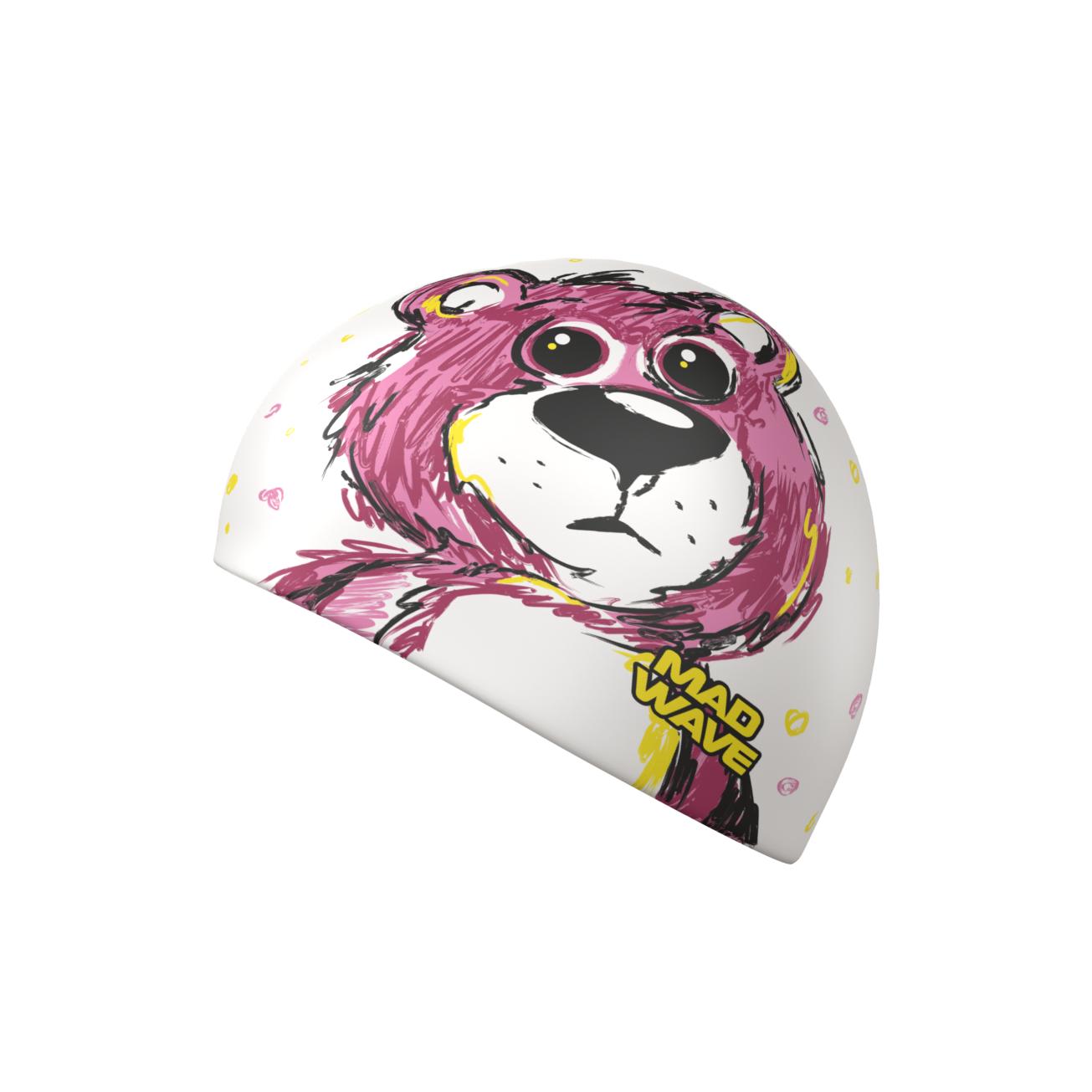 MadWave 初階矽膠泳帽 - Shaggy Bear - Image 3