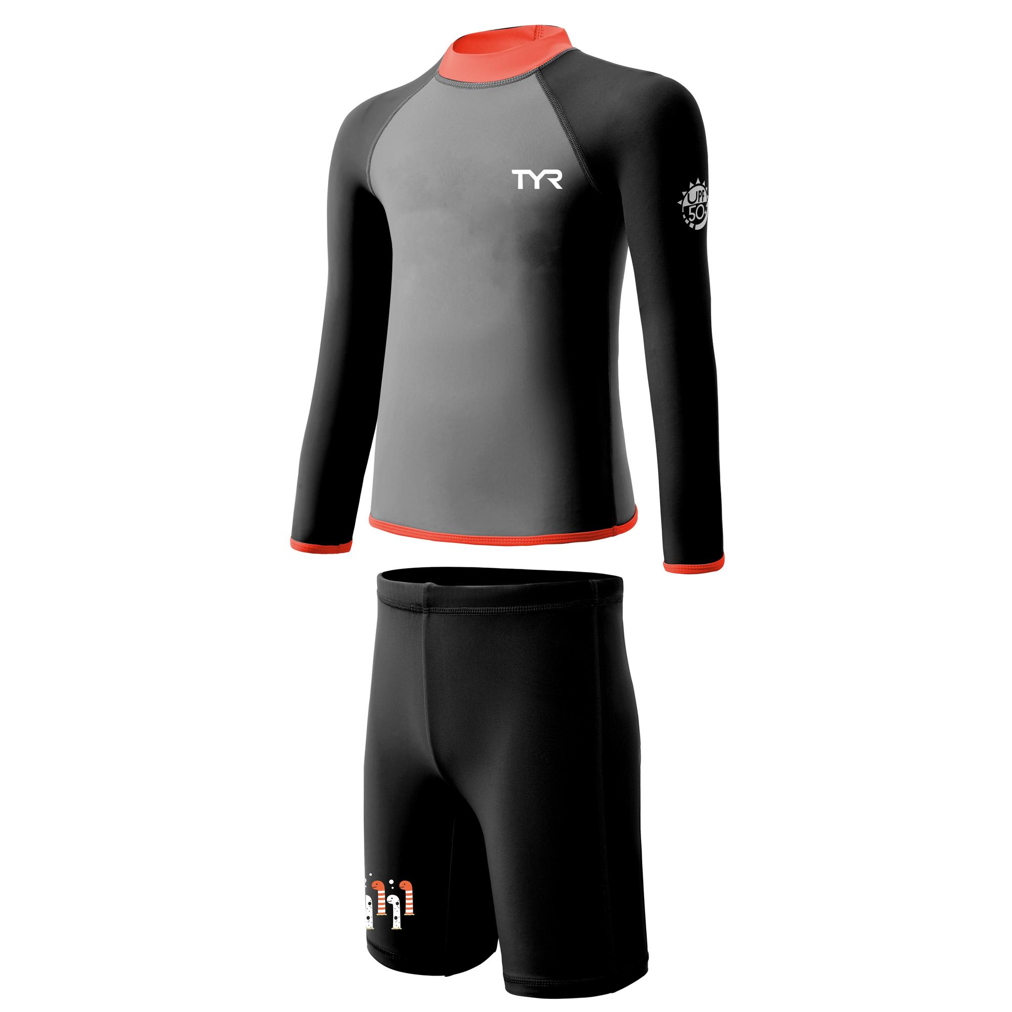 TYR小童防曬游泳長袖兩件裝 - 图片 15