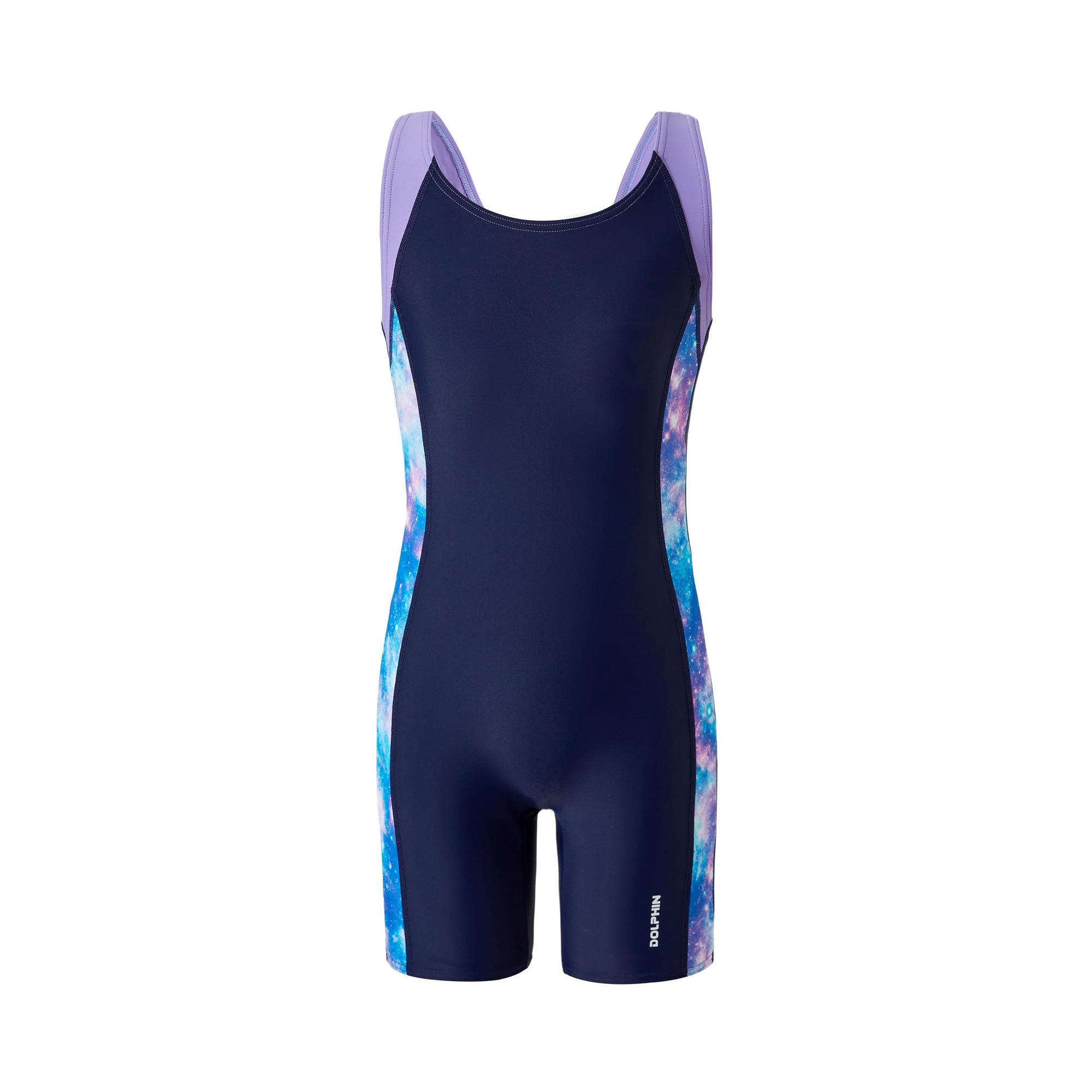 Dolphin 女童連身平腳泳衣 - 星探