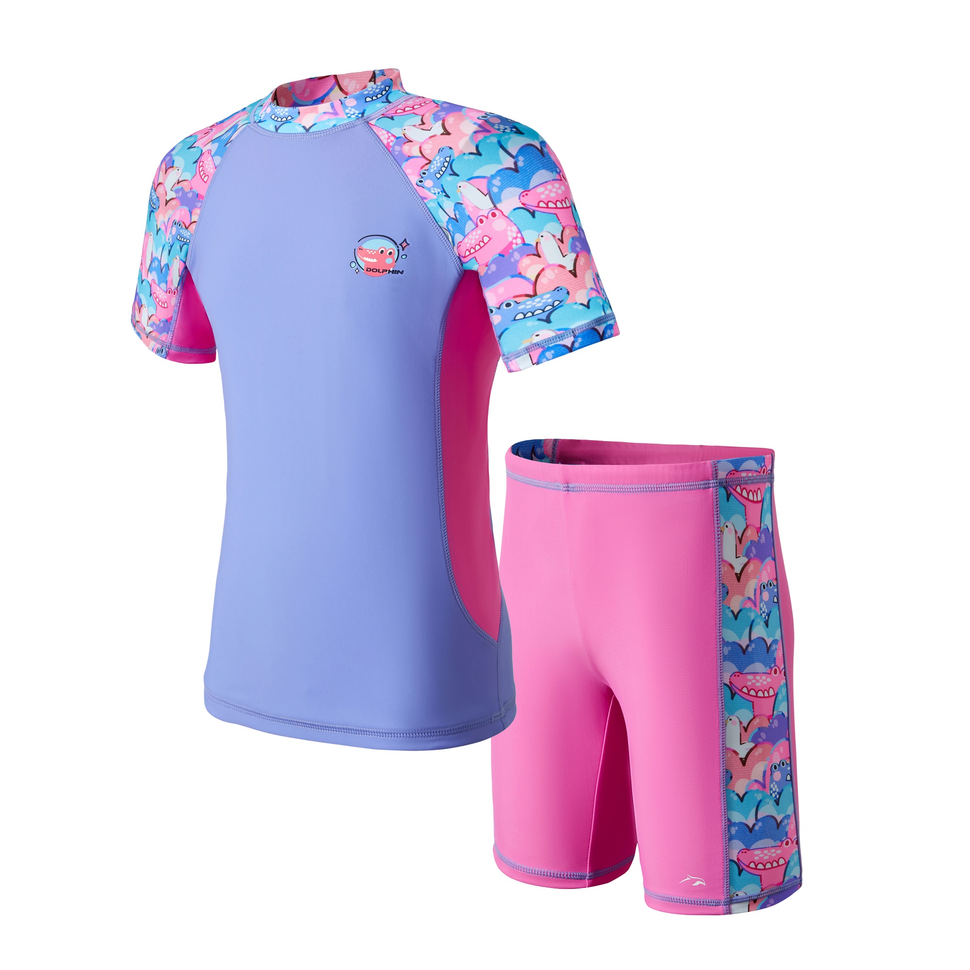 Dolphin小童游泳防曬套裝 - 鱷趣探險