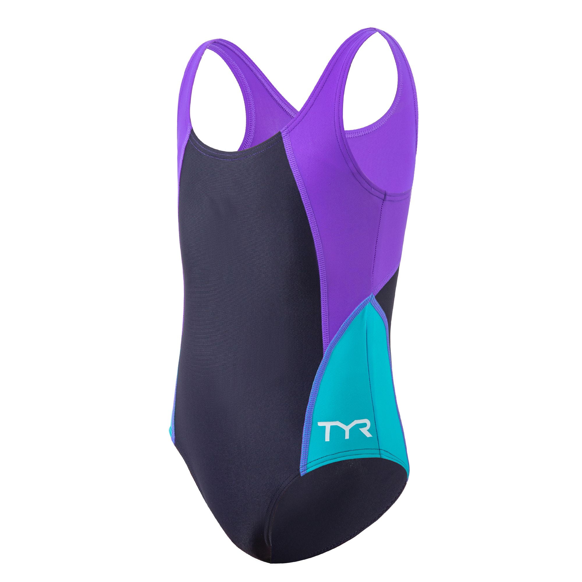 TYR女童拼色連身泳衣 - Image 6