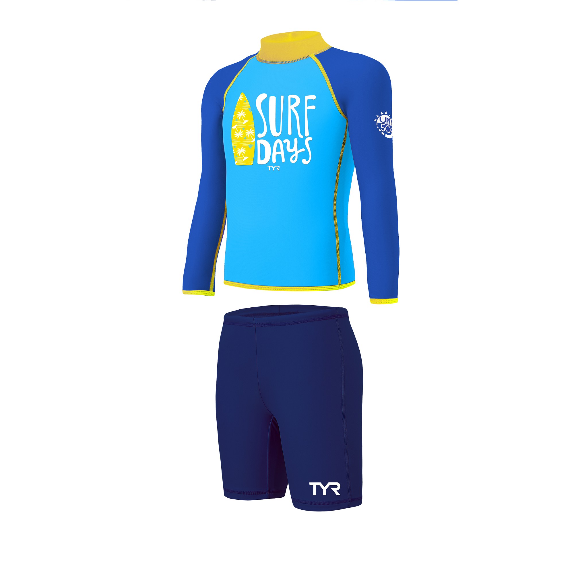 TYR小童防曬游泳長袖兩件裝