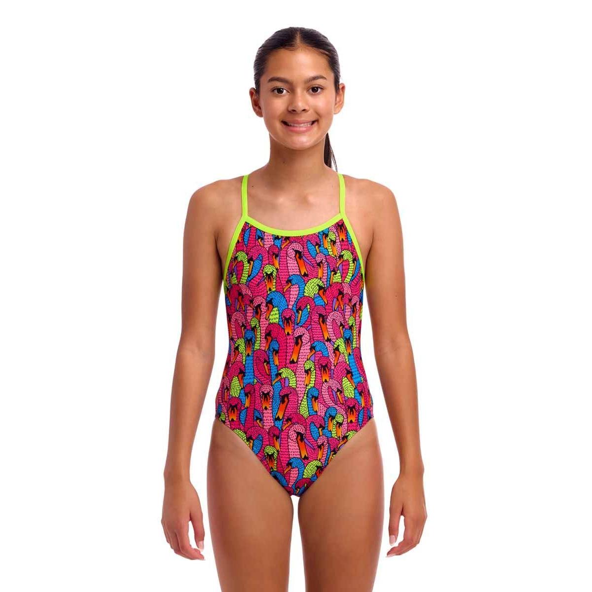 Funkita 女童一件頭泳衣 Swan City