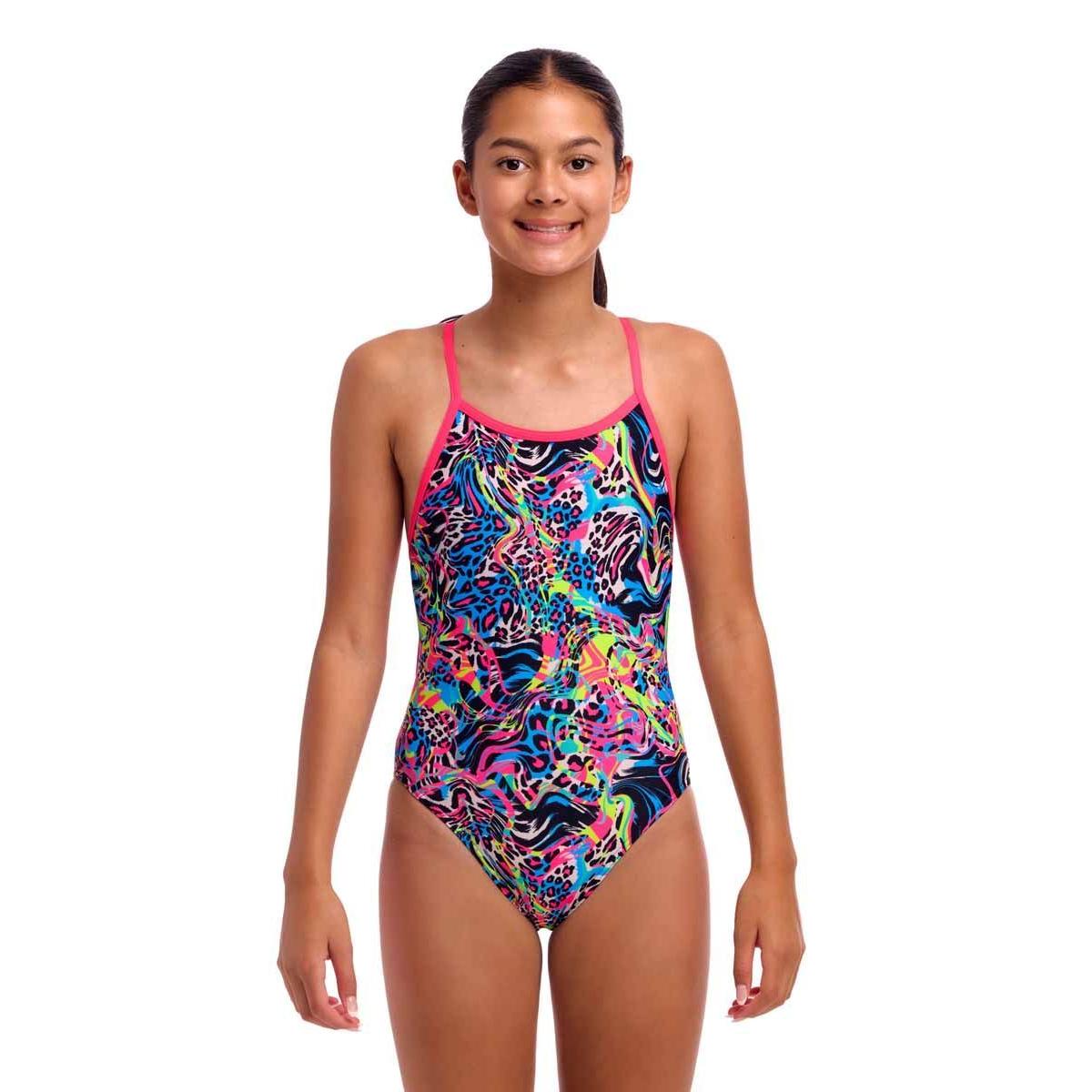 Funkita 女童一件頭泳衣 Lolly Leopard