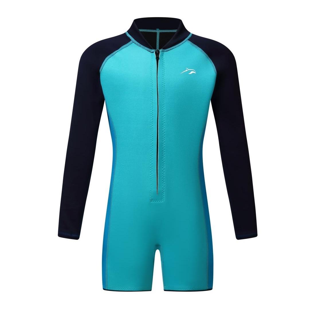 兒童抓毛袖1.8mm游泳保暖夾衣