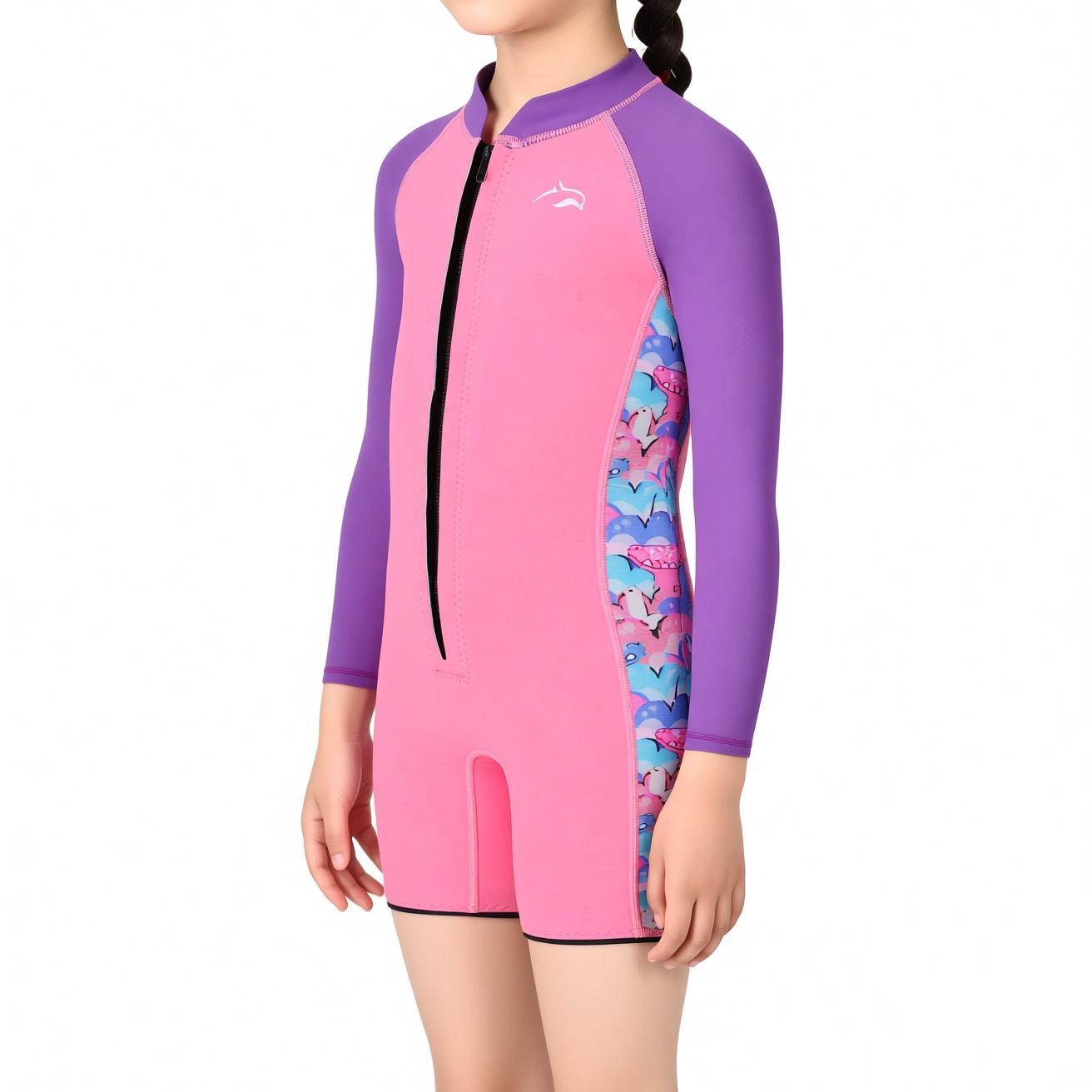 兒童抓毛袖1.8mm游泳保暖夾衣 - Image 5