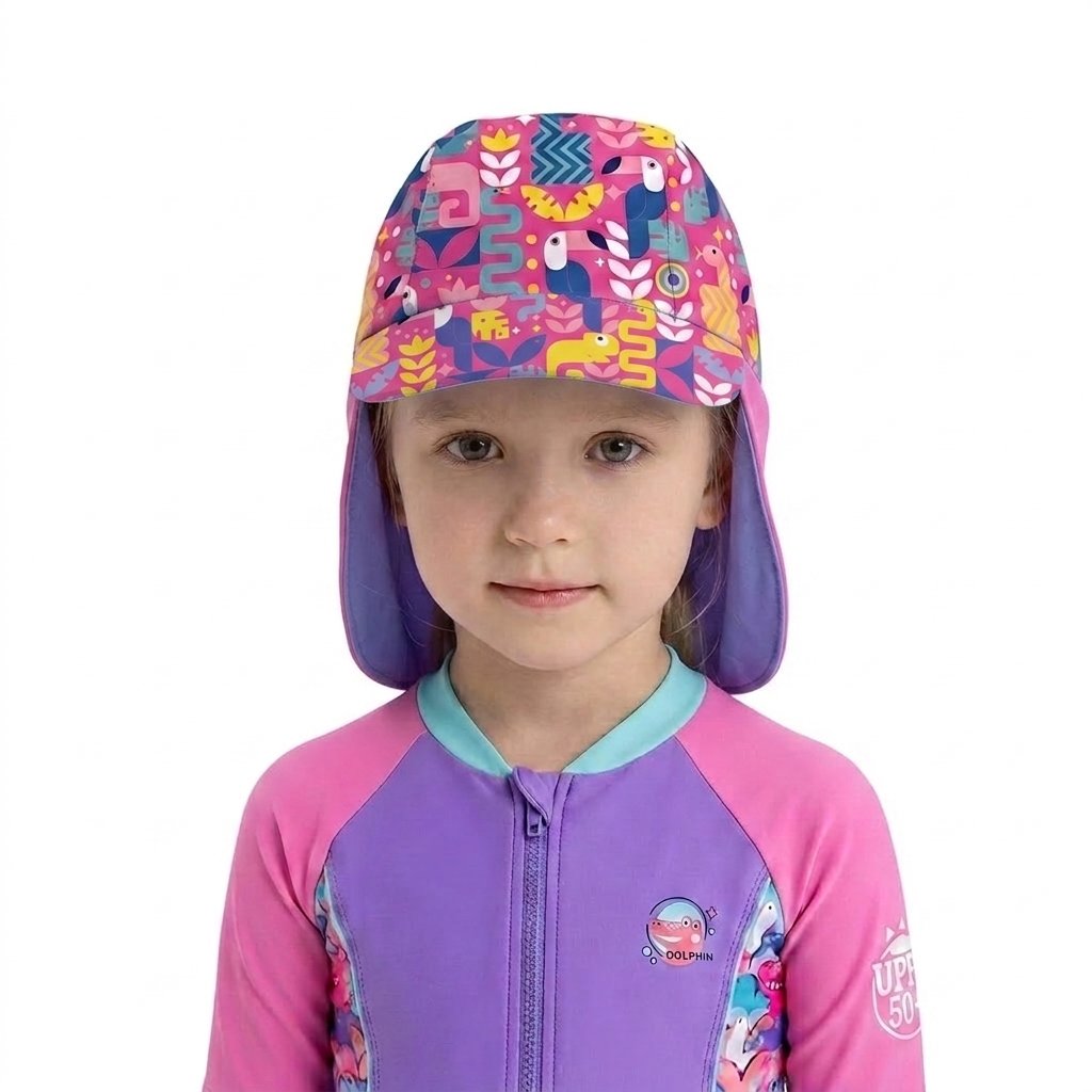DOLPHIN 兒童防曬游泳帽