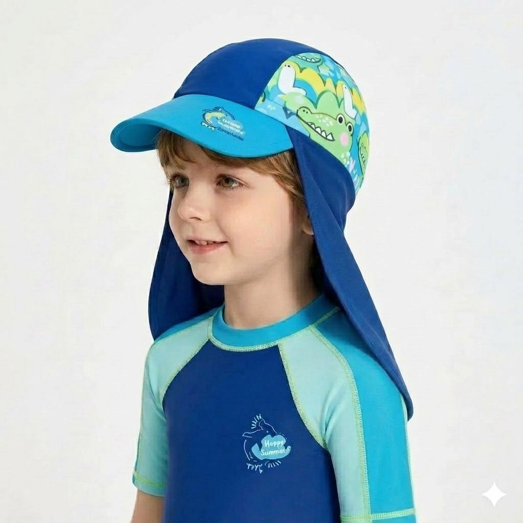 Alternative view of DOLPHIN 兒童防曬游泳帽