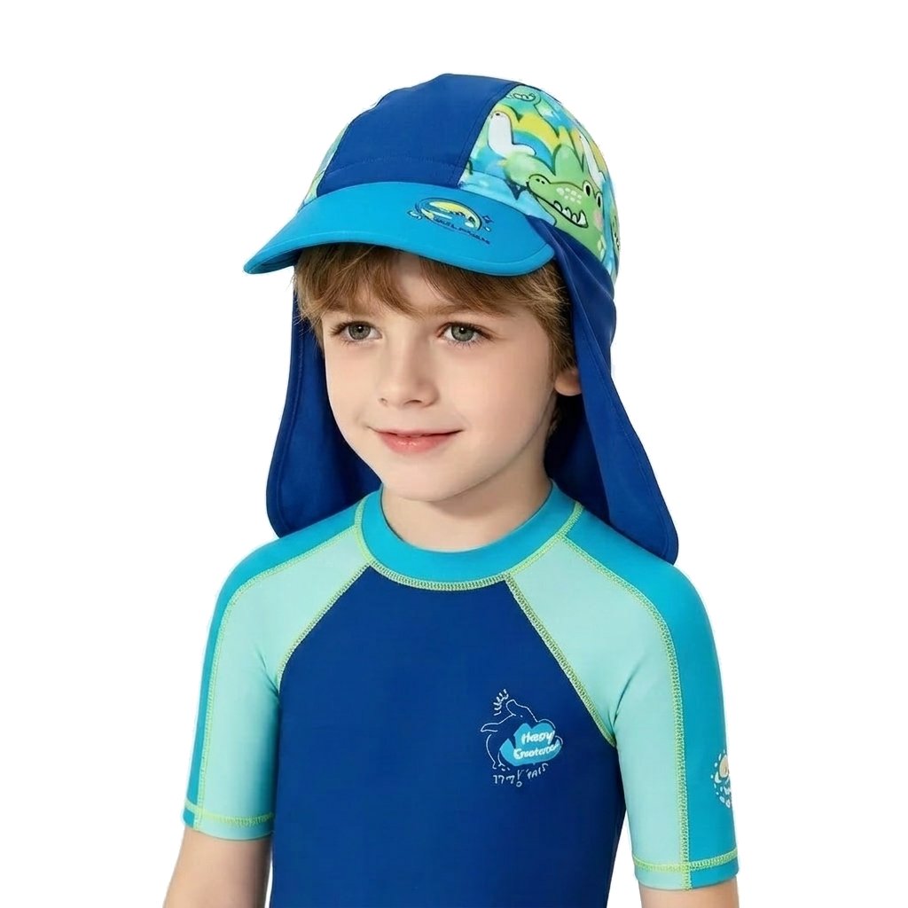 DOLPHIN 兒童防曬游泳帽