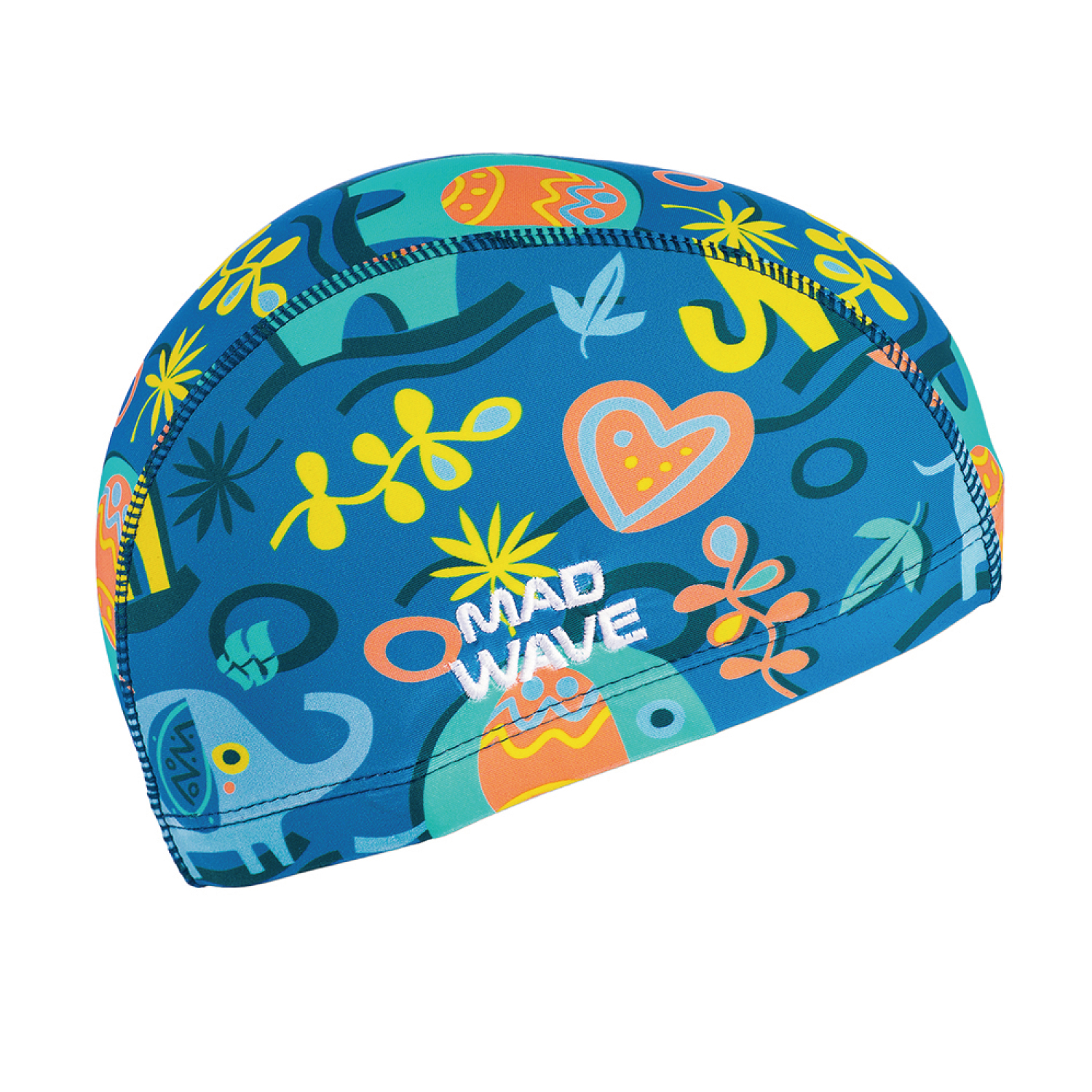 Mad Wave 小童彈力布泳帽:圖片 2