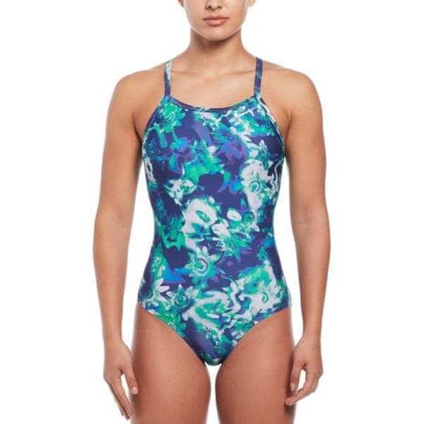 Nike Swim 女装初阶连身印花泳衣 - 图片 3