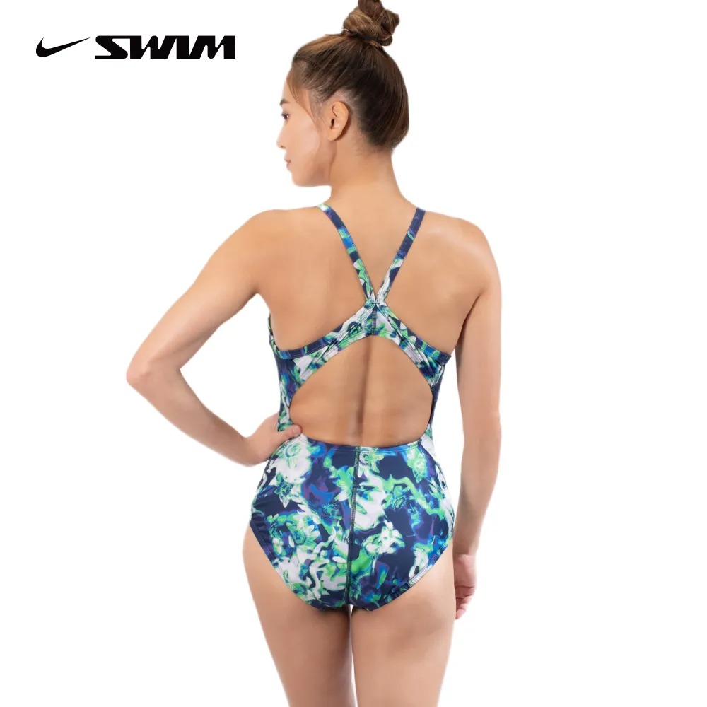 Nike Swim 女装初阶连身印花泳衣 - 图片 2